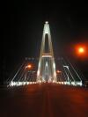 巴东长江公路大桥夜景