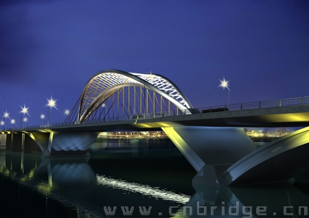 九龙江大桥夜景效果图