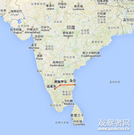 中国代表团开始考察在印修建“迈索尔—班加罗尔—金奈”高铁线路的事宜 中国代表团开始考察在印修建“迈索尔—班加罗尔—金奈”高铁线路的事宜